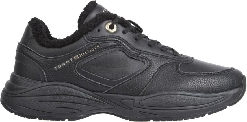 Tommy Hilfiger Zwarte Winter Sneakers Vrouwen Black Dames