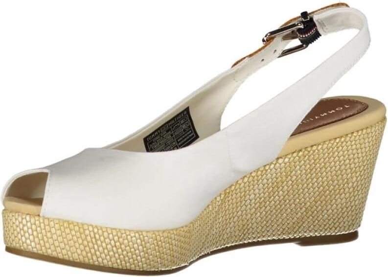 Tommy Hilfiger Sandaaltjes ICONIC ELBA SLING BACK WEDGE zomerschoen sandaal keilhak met jute bekleding - Foto 7
