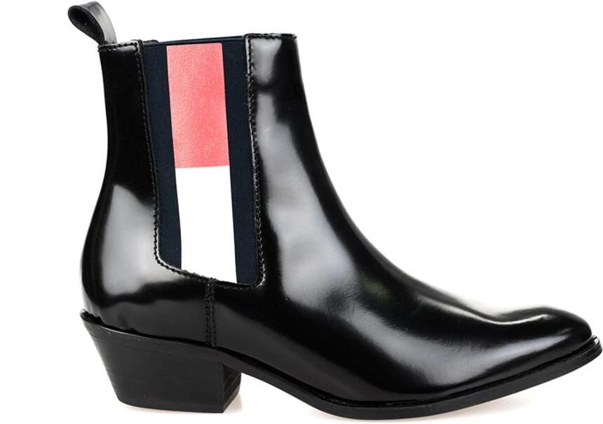 Tommy Hilfiger En0En00711 Corporate Cowboy Boots Women Black