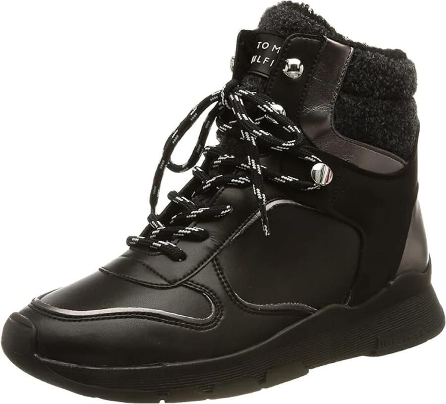 Tommy Hilfiger Winterlaarzen TH OUTDOOR BOOTIE met contrastdetails