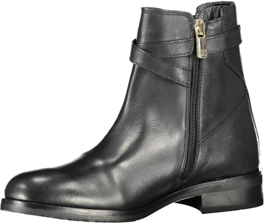 Tommy Hilfiger Hardware On Belt Flat Boot FW0FW05967 BDS Vrouwen Zwart Chelsea laarzen - Foto 7