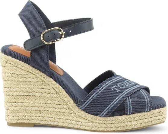 Tommy Hilfiger Espadrille sandalen met sleehak