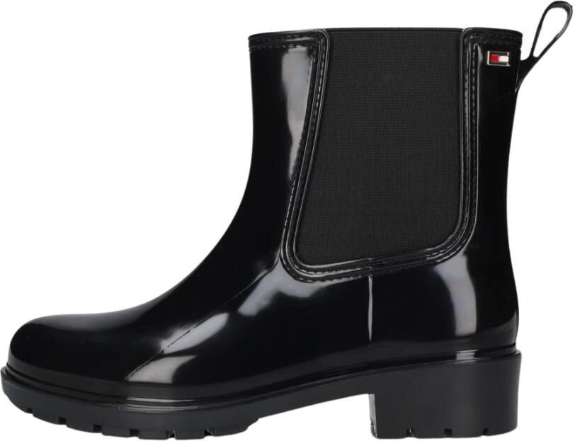 Tommy Hilfiger Chelsea-boots FLAG RAINBOOT gummlaarzen hakken instapschoen met aanhaaklus - Foto 4