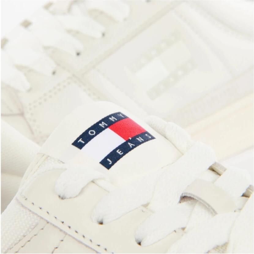 TOMMY JEANS Plateausneakers THE GREENWICH MIX MEDIA vrijetijdsschoen veterschoen lage schoen met logovlag - Foto 3