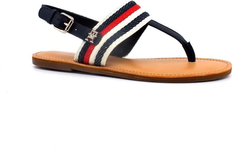 Tommy Hilfiger Sandalen FLAT SANDAL CORPORATE met strepen in tommy-kleuren - Foto 3