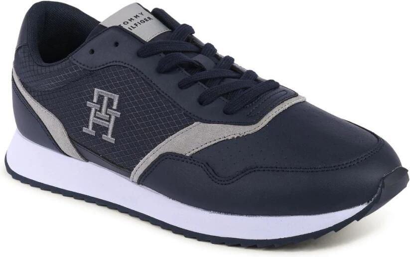 Tommy Hilfiger Blauwe Leren Sneakers
