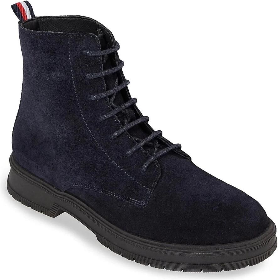 Tommy Hilfiger Hoge veterschoenen HILFIGER CORE SUEDE BOOT met gestreepte aantreklus - Foto 2