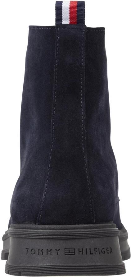 Tommy Hilfiger Hoge veterschoenen HILFIGER CORE SUEDE BOOT met gestreepte aantreklus - Foto 3