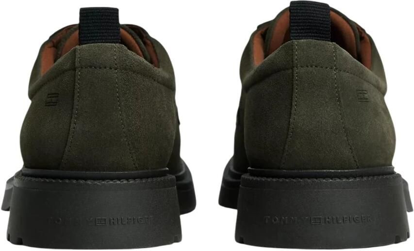 Tommy Hilfiger Veterschoenen van echt leer met reliëflogo - Foto 3