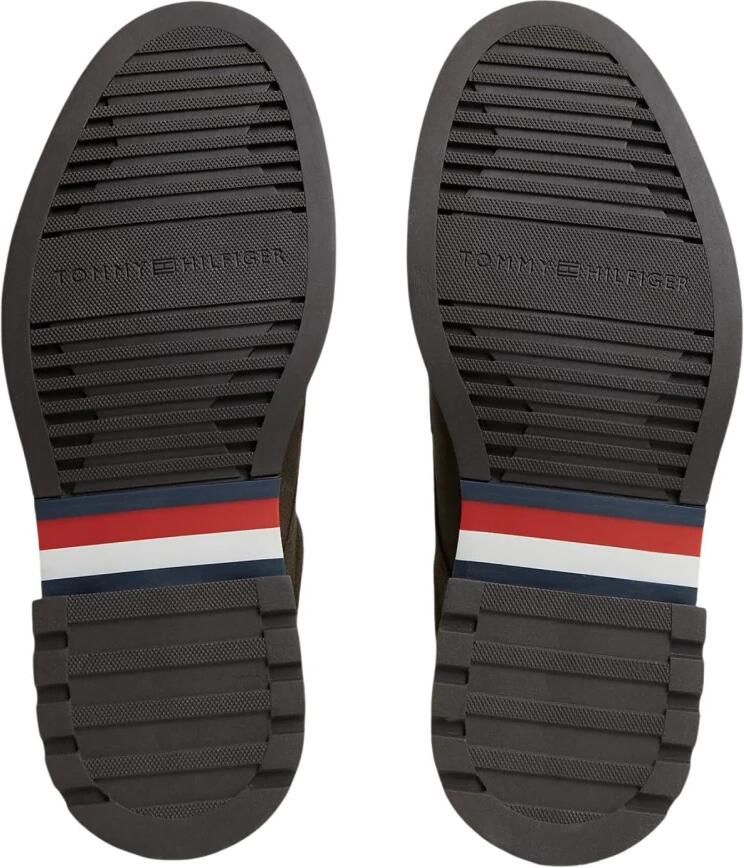 Tommy Hilfiger Veterschoenen van echt leer met reliëflogo - Foto 4