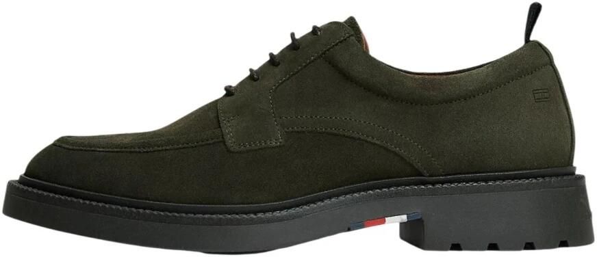 Tommy Hilfiger Veterschoenen van echt leer met reliëflogo - Foto 2
