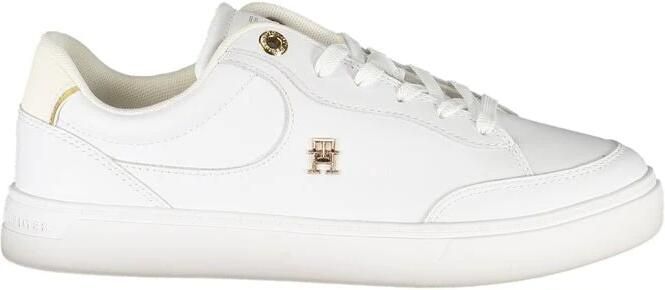 Tommy Hilfiger Plateausneakers ESSENTIAL CHIC COURT SNEAKER vrijetijdsschoen veterschoen lage schoen met th-sieraad - Foto 3