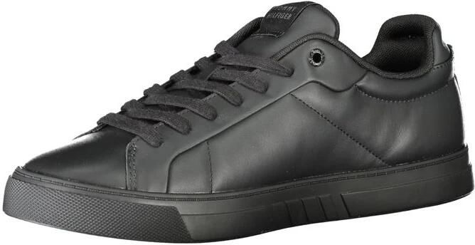 Tommy Hilfiger Sneakers ICON COURT LTH STRIPES veterschoenen vrijetijdsschoen lage schoen met gewatteerde schaprand