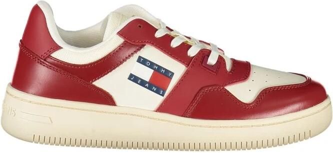 TOMMY JEANS Plateausneakers TJW RETRO BASKET ESS vrijetijdsschoen lage schoen veterschoen met zijlogo-vlag - Foto 2