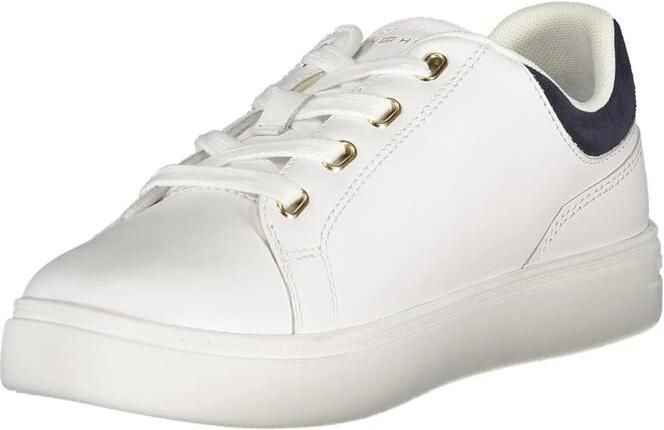 Tommy Hilfiger Plateausneakers CASUAL CUPSOLE SNEAKER vrijetijdsschoen halfhoge schoen veterschoen met zijdelingse logo
