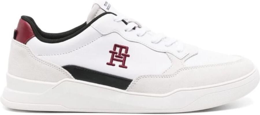 Tommy Hilfiger Verhoogde Cupsole Lederen Sneakers White Heren