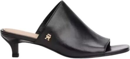 Tommy Hilfiger Leren Kitten-Heel Muiltje
