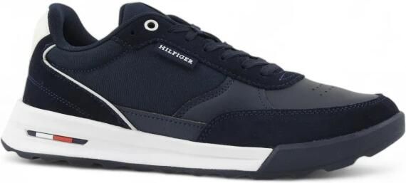 Tommy Hilfiger Blauwe Sneakers Ronde Neus Platte Hak - Foto 2