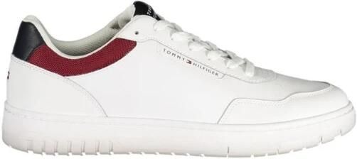 Tommy Hilfiger Leren Lage Sneakers met Vetersluiting