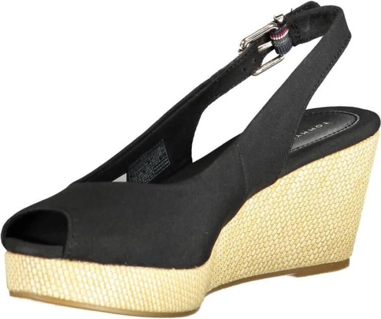 Tommy Hilfiger Sleehaksandaaltjes ICONIC ELENA SLING BACK WEDGE zomerschoen sandaal keilhak met verstelbare gesp - Foto 6