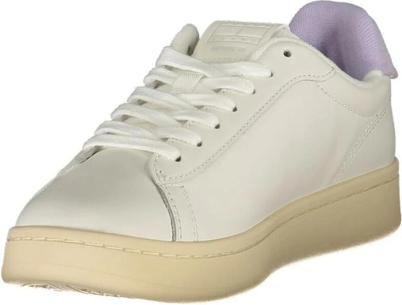 Tommy Hilfiger Witte Leren Dames Sneaker