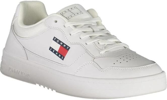 TOMMY JEANS Sneakers (NEW) TJM CUPSOLE LEATHER ESS vrijetijdsschoen lage schoen veterschoen in basket-look
