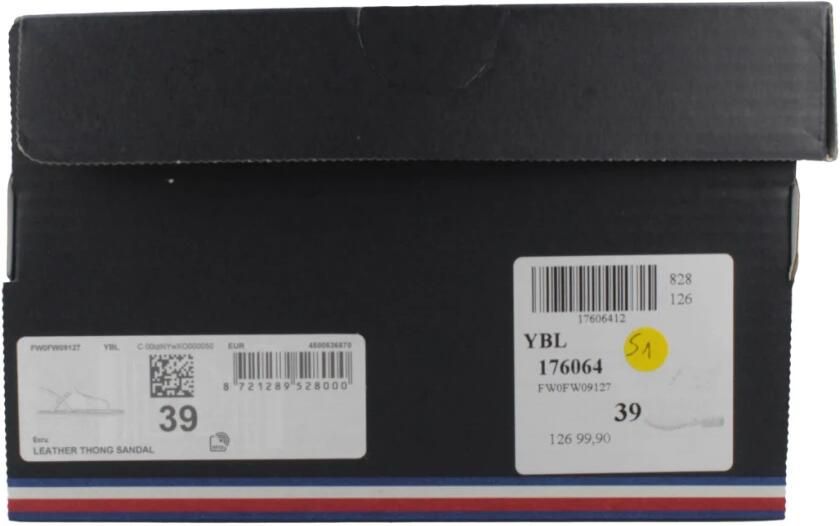 Tommy Hilfiger Leren Teenslipper - Foto 3