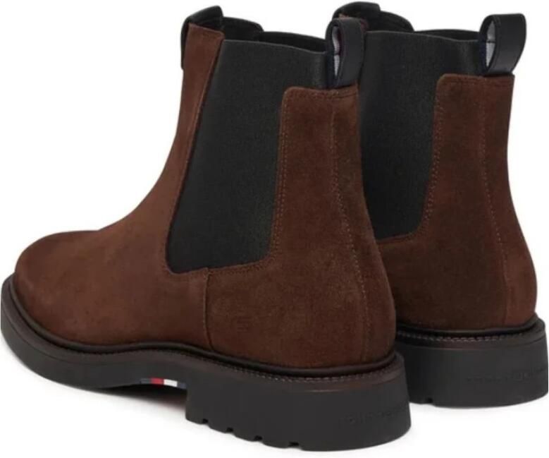 Tommy Hilfiger Chelsea-boots HILFIGER COMFORT LWT SDE CHELSEA blokhak herfstmode zakelijke schoen tweezijdige stretchinzet - Foto 2