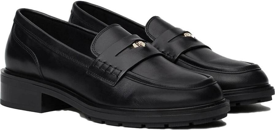 Tommy Hilfiger Loafers TH PENNY LOAFER businessmode blokhak slipper lage schoen met sierband - Foto 4