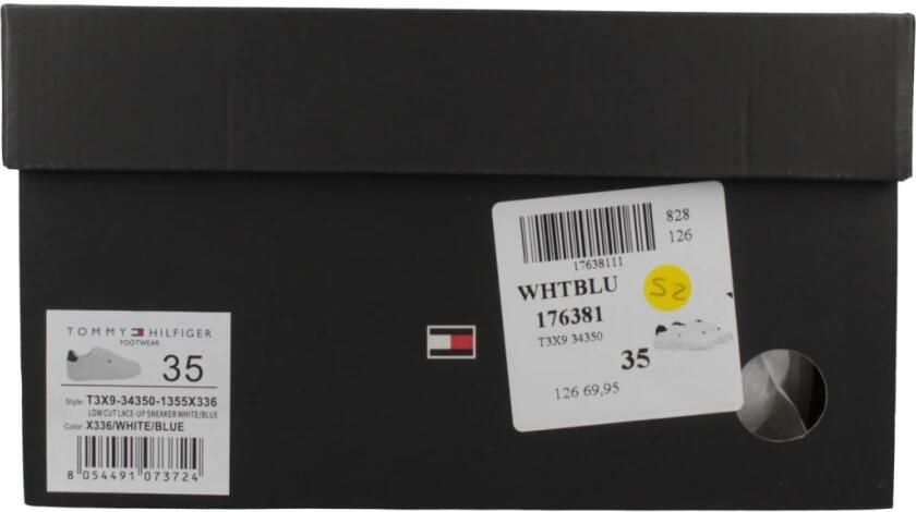 Tommy Hilfiger Cooper sneakers wit donkerblauw - Foto 5