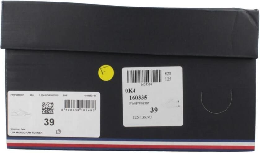 Tommy Hilfiger Plateausneakers LUX MONOGRAM RUNNER veterschoenen lage schoen vrijetijdsschoen met gouden accenten - Foto 3