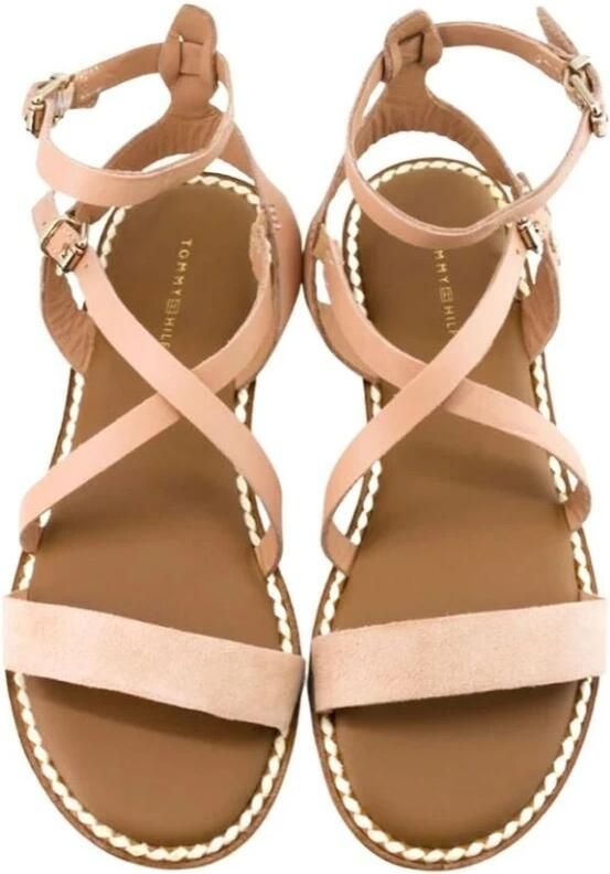 Tommy Hilfiger Sandalen in roze voor Dames Essential Tommy Flat Sandal