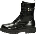 Tommy Hilfiger veterboots zwart Meisjes Imitatieleer Effen - Zwart