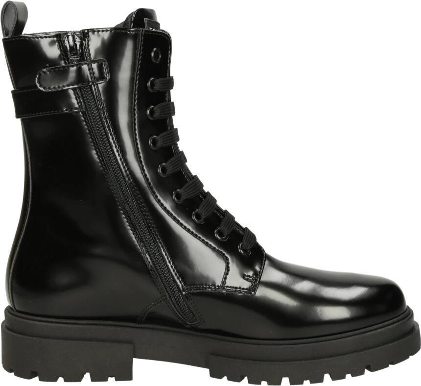 Tommy Hilfiger veterboots zwart Meisjes Imitatieleer Effen - Foto 2
