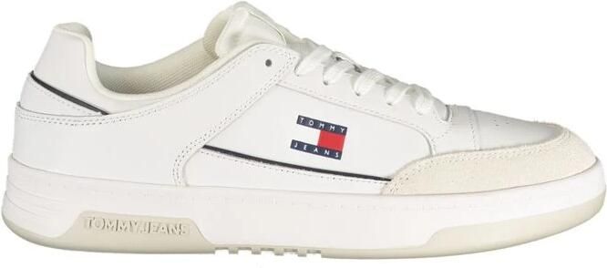 Tommy Jeans Sneakers laag donkerblauw knalrood wit offwhite