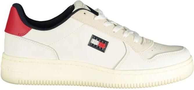 Tommy Jeans Sneakers laag 'RETRO BASKET' beige navy purper wit