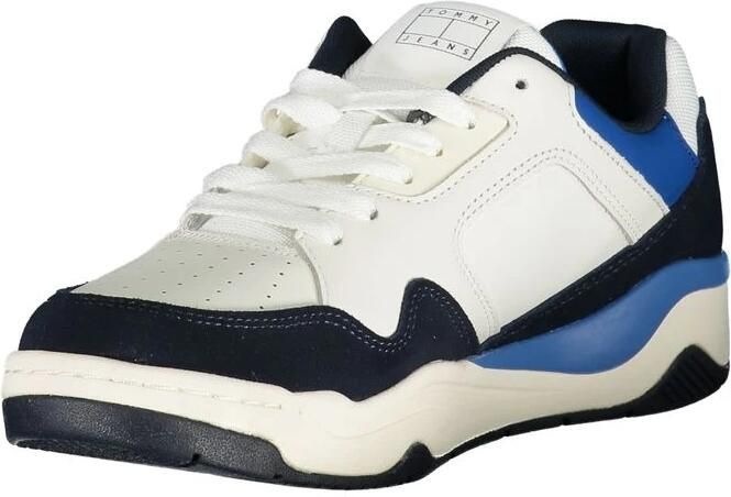 Tommy Hilfiger Blauwe Sportieve Vetersneakers met Contrastdetails en Logoprint Blue Heren - Foto 2