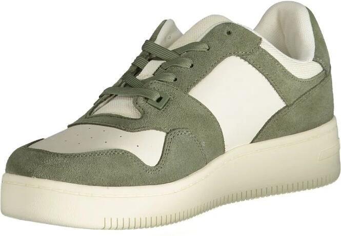 Tommy Hilfiger Groene Herensportschoenen Veters Contrast Logo Green Heren - Foto 2
