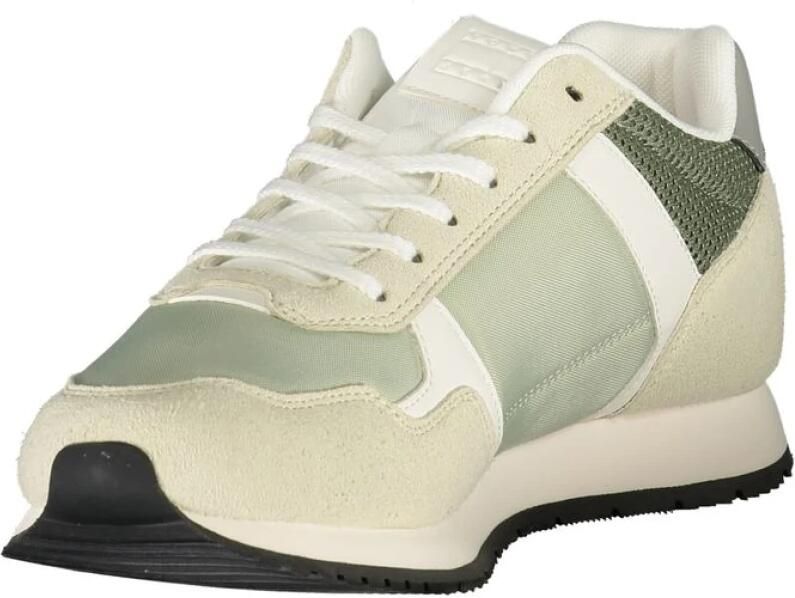 Tommy Hilfiger Groene Heren Sneaker Stijlvol Comfortabel