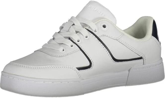TOMMY HILFIGER Lage Sneakers Dames Th Prep Court Maat: 36 Materiaal: Leer Kleur: Wit - Foto 5