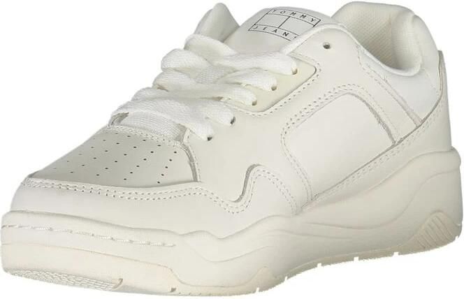 Tommy Hilfiger Witte Polyester Sneaker Met Contrastdetails - Foto 2