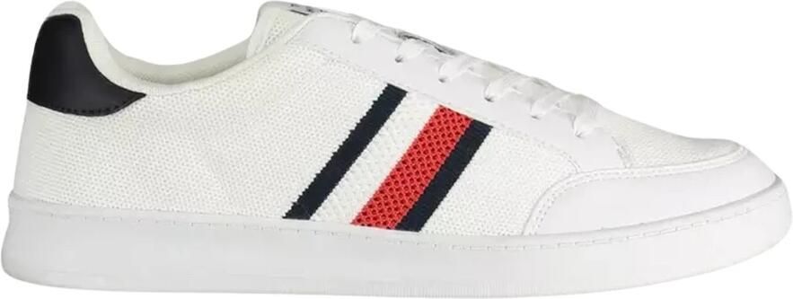 Tommy Hilfiger Sneakers met sleehak LIGHT CUPSOLE LTH MIX STRIPES vrijetijdsschoen lage schoen veterschoen met zijstrepen - Foto 3