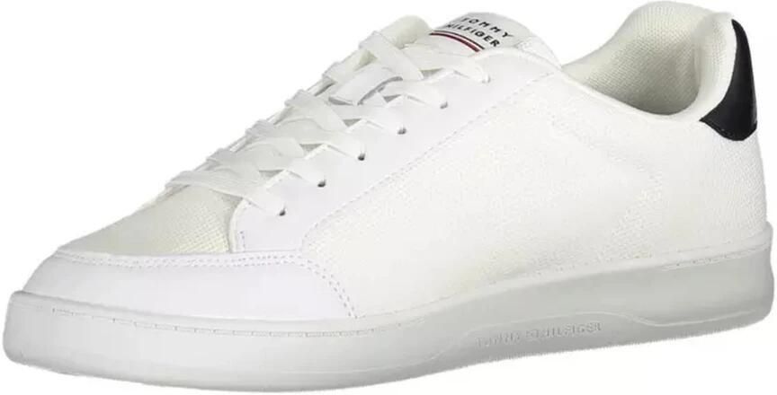 Tommy Hilfiger Sneakers met sleehak LIGHT CUPSOLE LTH MIX STRIPES vrijetijdsschoen lage schoen veterschoen met zijstrepen