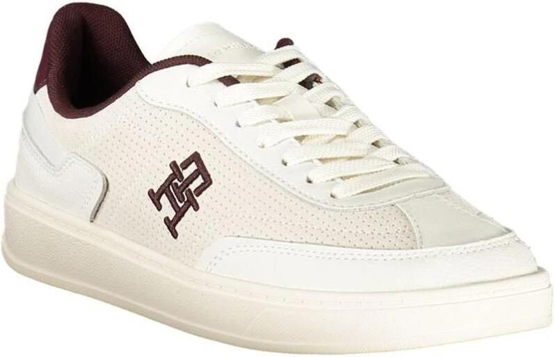 Tommy Hilfiger Plateausneakers TH HERITAGE SNEAKER PERF vrijetijdsschoen lage schoen veterschoen met th-logo-borduring