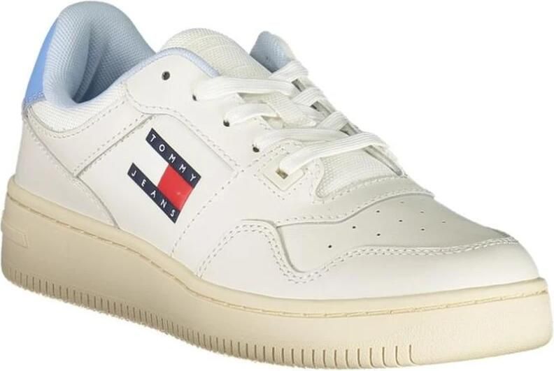 Tommy Jeans Sneakers laag 'Retro Basket Ess Meg 3A3' navy lichtblauw rood wit