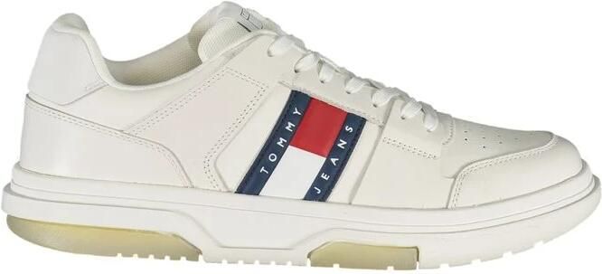 TOMMY JEANS Sneakers THE BROOKLYN LEATHER vrijetijdsschoen lage schoen veterschoen met zijlijk logo-embleem