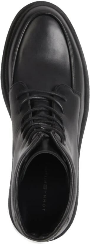 Tommy Hilfiger Premium Gekartelde Veterlaarzen