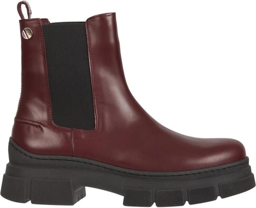 Tommy Hilfiger Outdoor Preppy Enkellaarzen Red Dames