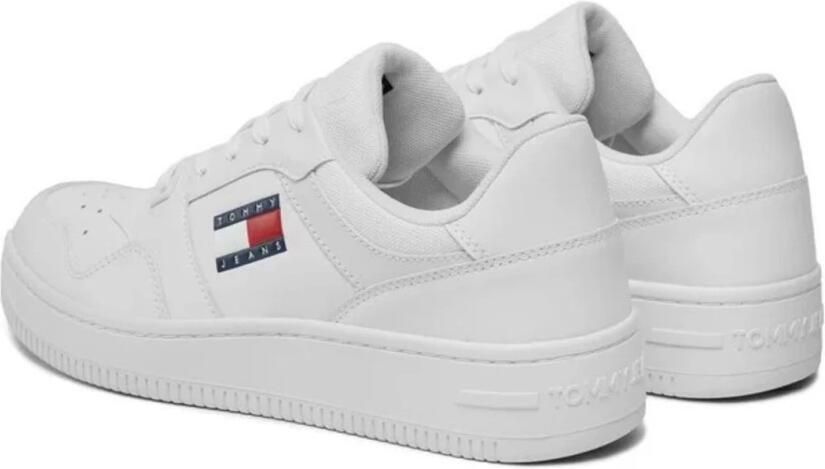 TOMMY JEANS Plateausneakers TJW RETRO BASKET FLATFORM ESS met logo-tekst in de zool vrijetijdsschoen lage schoen veterschoen - Foto 20
