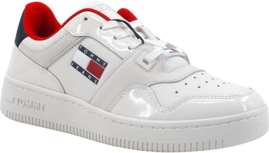 Tommy Hilfiger Polyester Sportsneaker Met Contrasterende Details En Logo